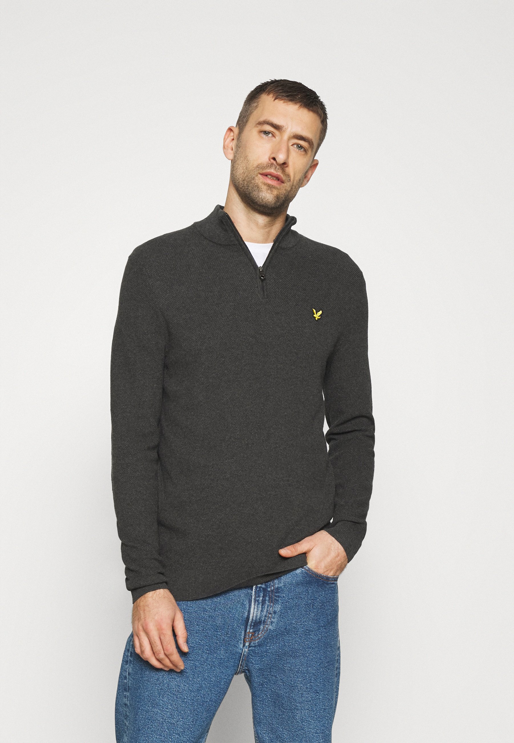 lyle and scott zip jumper