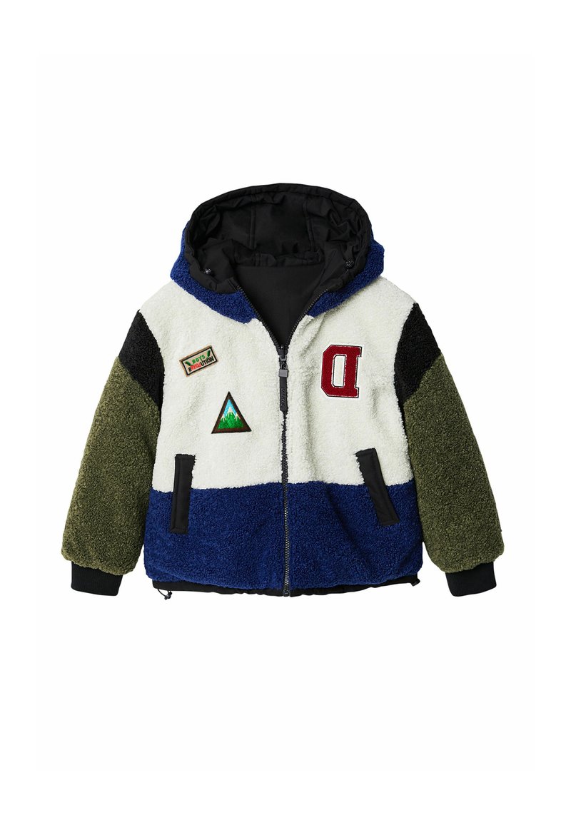 Desigual Fleecejas blauw