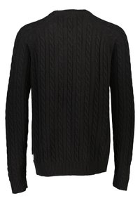 Lindbergh RAGLAN CABLE O-NECK - Trui - black