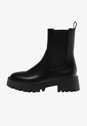 PULL&BEAR, Bottines à plateau - black
