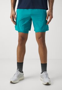 Under Armour - LAUNCH 2-IN-1  - Sporta šorti - circuit teal Miniatūras attēls 1