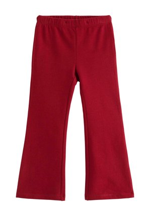 FLARED - Tygbyxor - dark dusty red