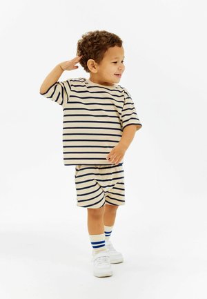 T-shirt print - mood indigo striped
