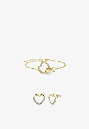 MYC Paris PARURE LOCKED HEART LOVETT - Orecchini - doré cristal