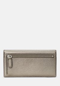 Lauren Ralph Lauren CROSSHATCH LEATHER SLIM WALLET - Portafoglio - pewter