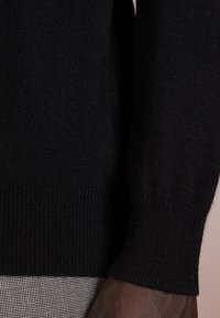 pure cashmere MEN MOCK NECK SWEATER - Pulover - black