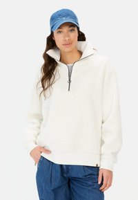 camel active - TROYER AUS - Fleece jumper - milk white Thumbnail Image 1