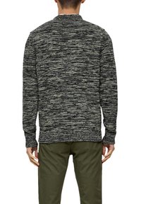 s.Oliver AUS EFFEKTGARN - Strickpullover - dunkles salbeigrün
