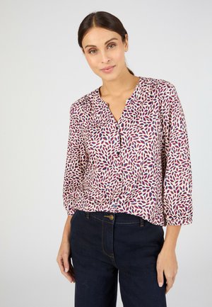 CHAUDE - Blusa - beige feuillage