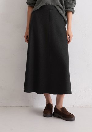 MIDI - A-lijn rok - black