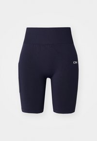 DEFINE SEAMLESS POCKET BIKER SHORTS  - Tamprės - navy