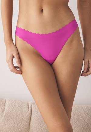 Next, THONG FIT - NO VPL SCALLOP KNICKERS 3 PACK . - Tanga - pink orange
