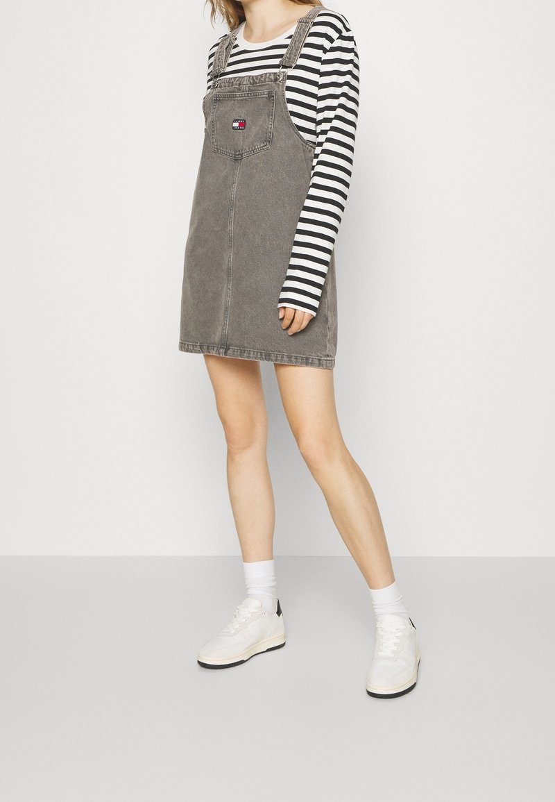 jersey ponte georgette mix midi dress KAREN MILLEN - BKK15495-133 251229US