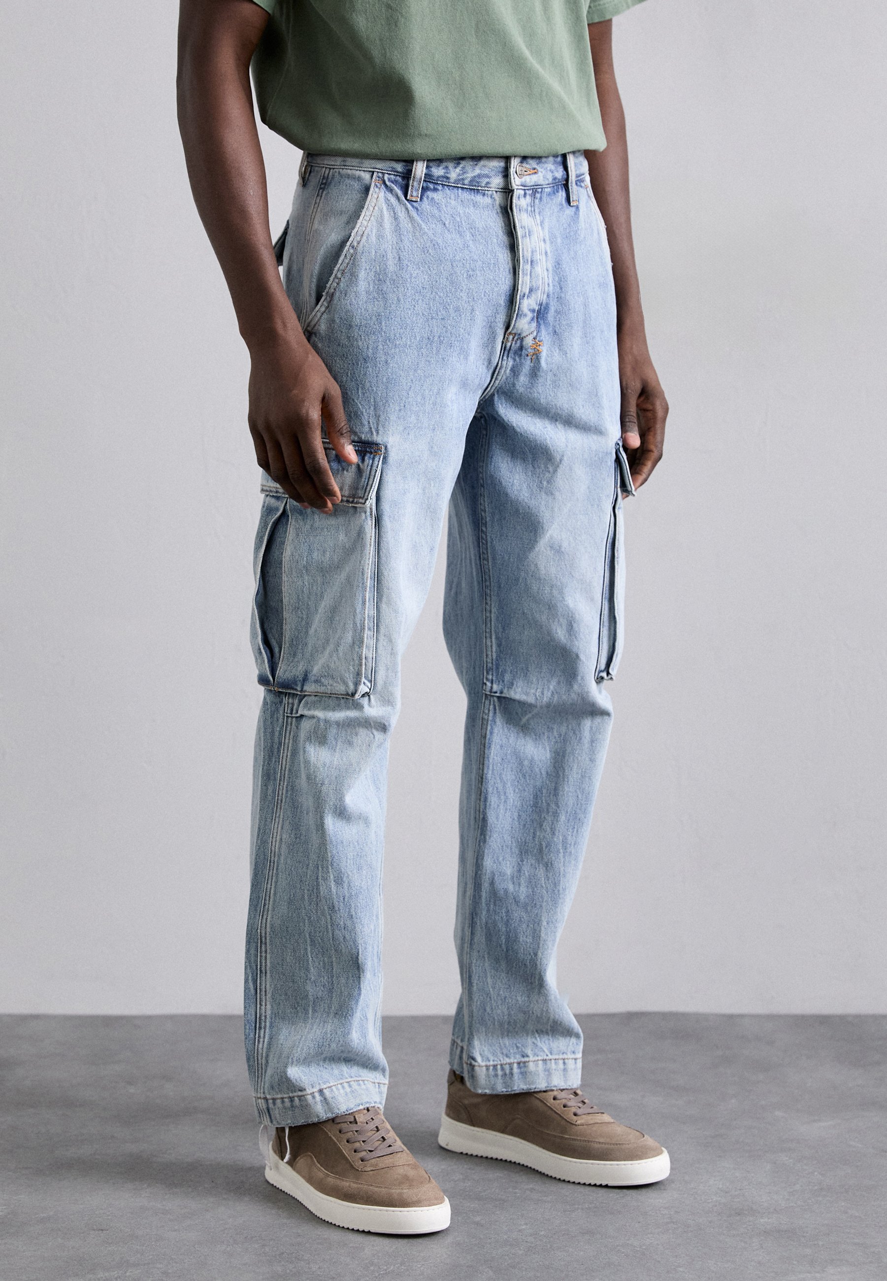 [Ksubi]*Riot Cargo Pant Rekon*リラックスフィット カーゴ Riot Cargo Pants For Men - Blue Ice | Ksubi ++
