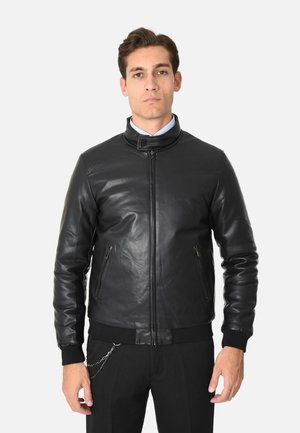 GIUBBOTTO DOUBLE FACE - Giacca in similpelle - nero
