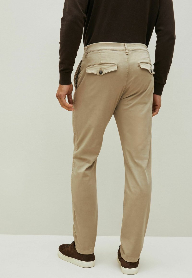 Next SLIM FIT PREMIUM - Vászonnadrágok - stone