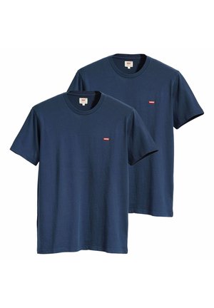 2ER PACK - ORIGINAL HOUSEMARK RUNDHALS  - T-shirts basic - blau