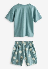 Next 3 PACK SET REGULAR FIT - Set lenjerie de noapte - green blue pineapple palm tree