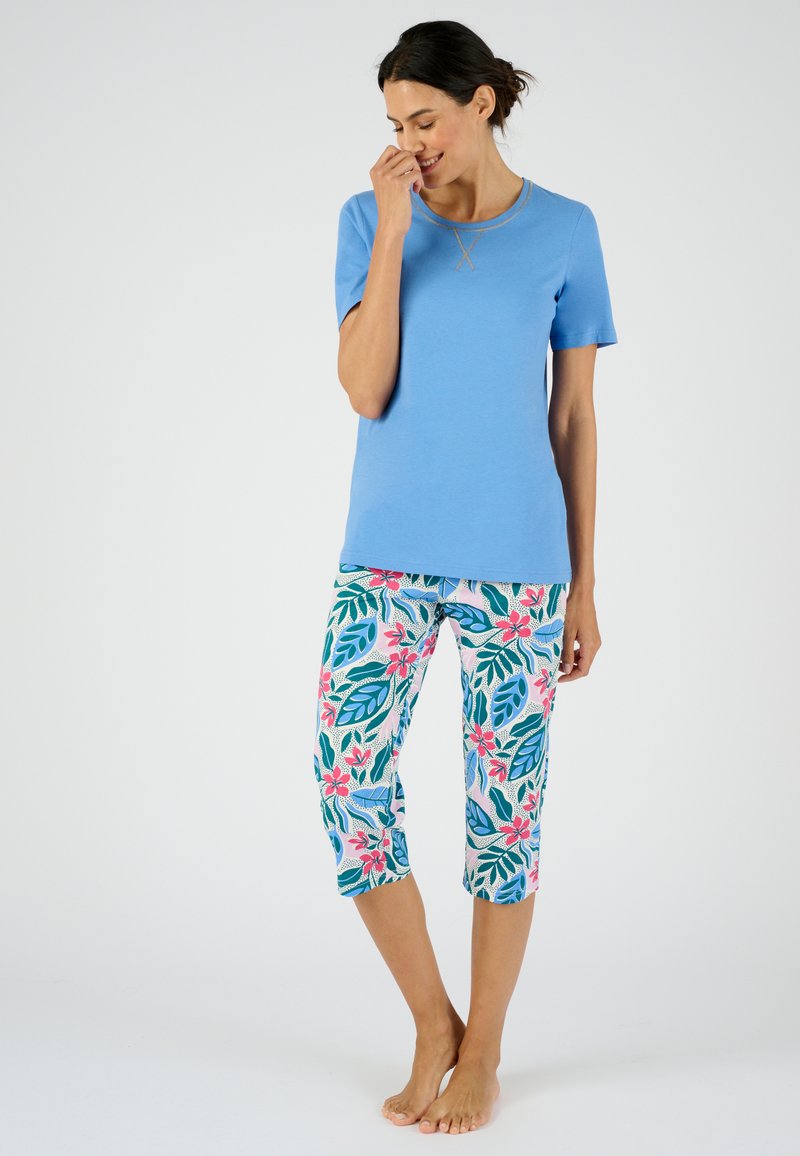 Damart FANTASÍA, DE PEINADO SET - Pijama - bleu feuillage