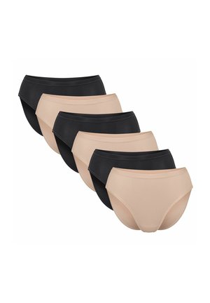 GO DAILY TAI 6ER PACK - Briefs - schwarz   beige