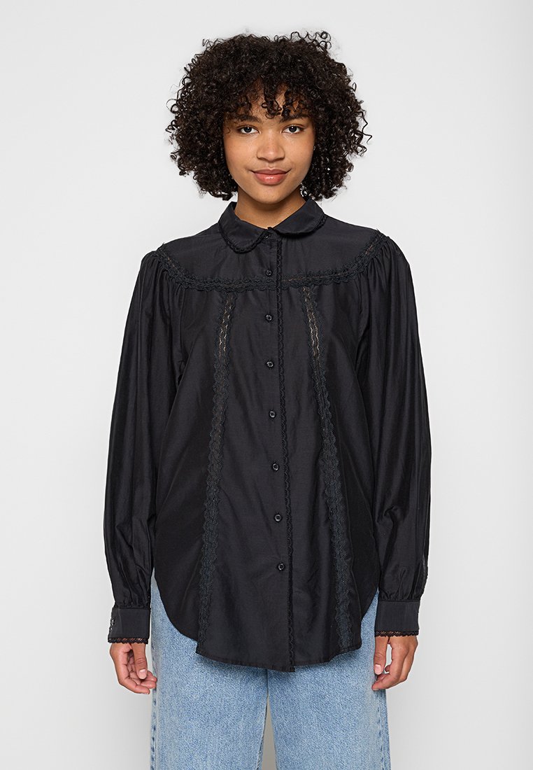 7 For All Mankind Overhemdblouse zwart