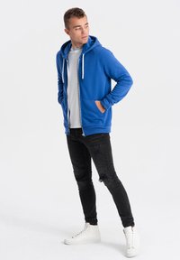 Ombre Mikina na zip - blue