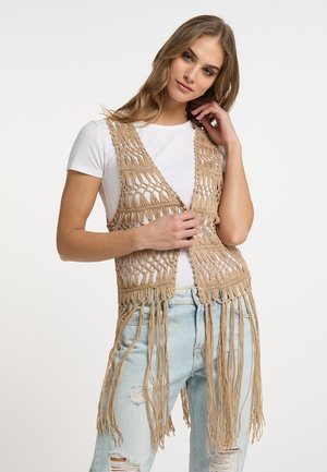 GAYA - Waistcoat - sand