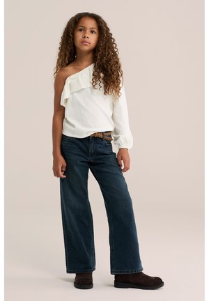 WE Fashion, Pikkade varrukatega topp - white