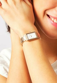 Esprit ANALOG QUARZ - Uhr - weiß- und roségoldfarben