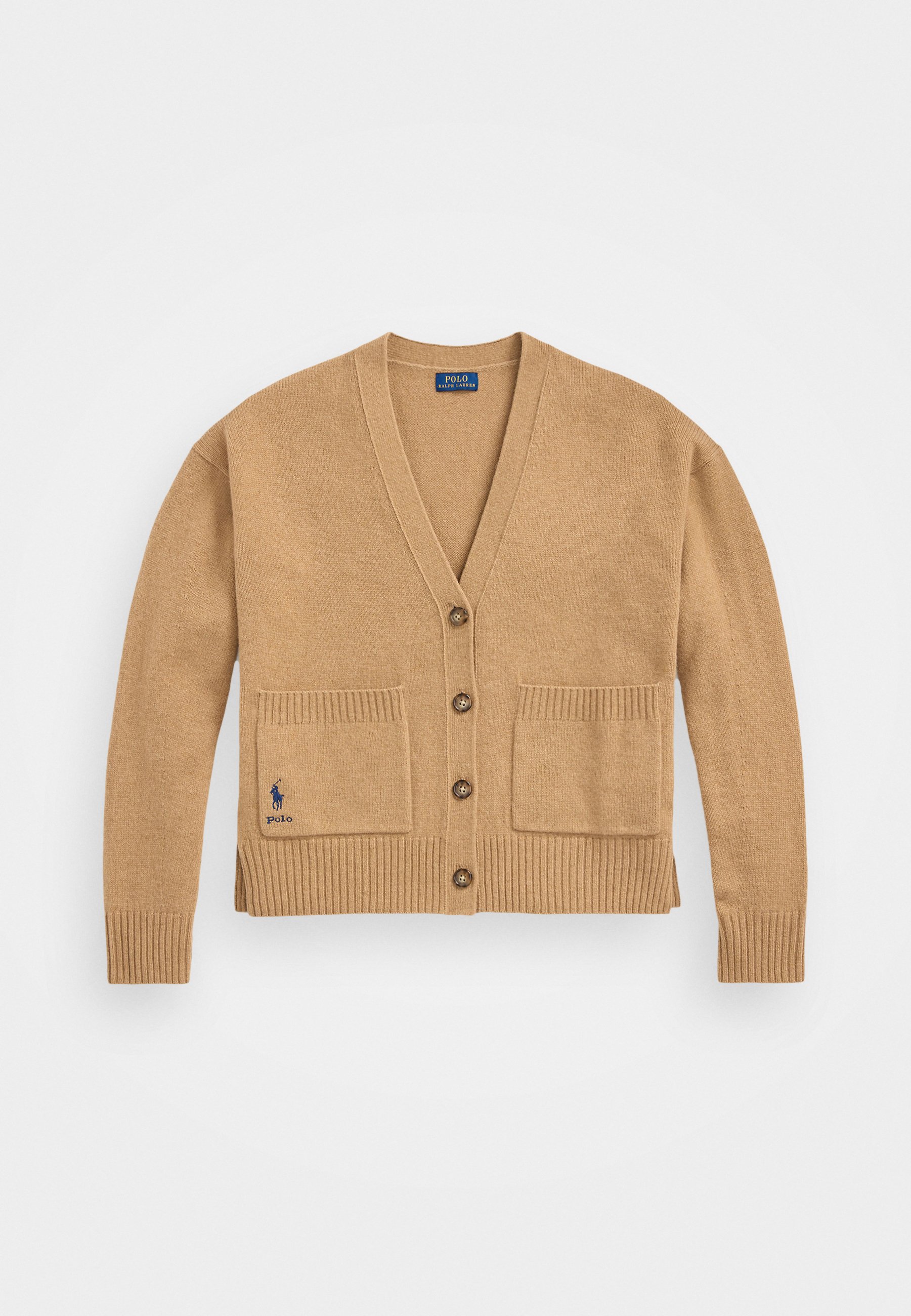 売れ筋商品|||ラルフローレン ニット&セーター レディース アウター WOOL BLEND V NECK CARDIGAN - Cardigan - collection camel melange s7-AI790957761002_alternate3?$