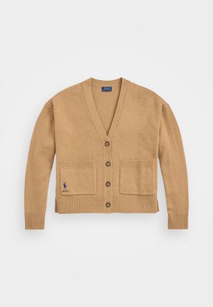 Polo Ralph Lauren WOOL BLEND V-NECK CARDIGAN - Kofta - collection camel melange