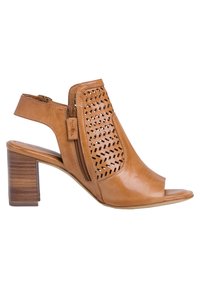 Tamaris TAMARIS SANDALETTE - Schaftsandale - cognac