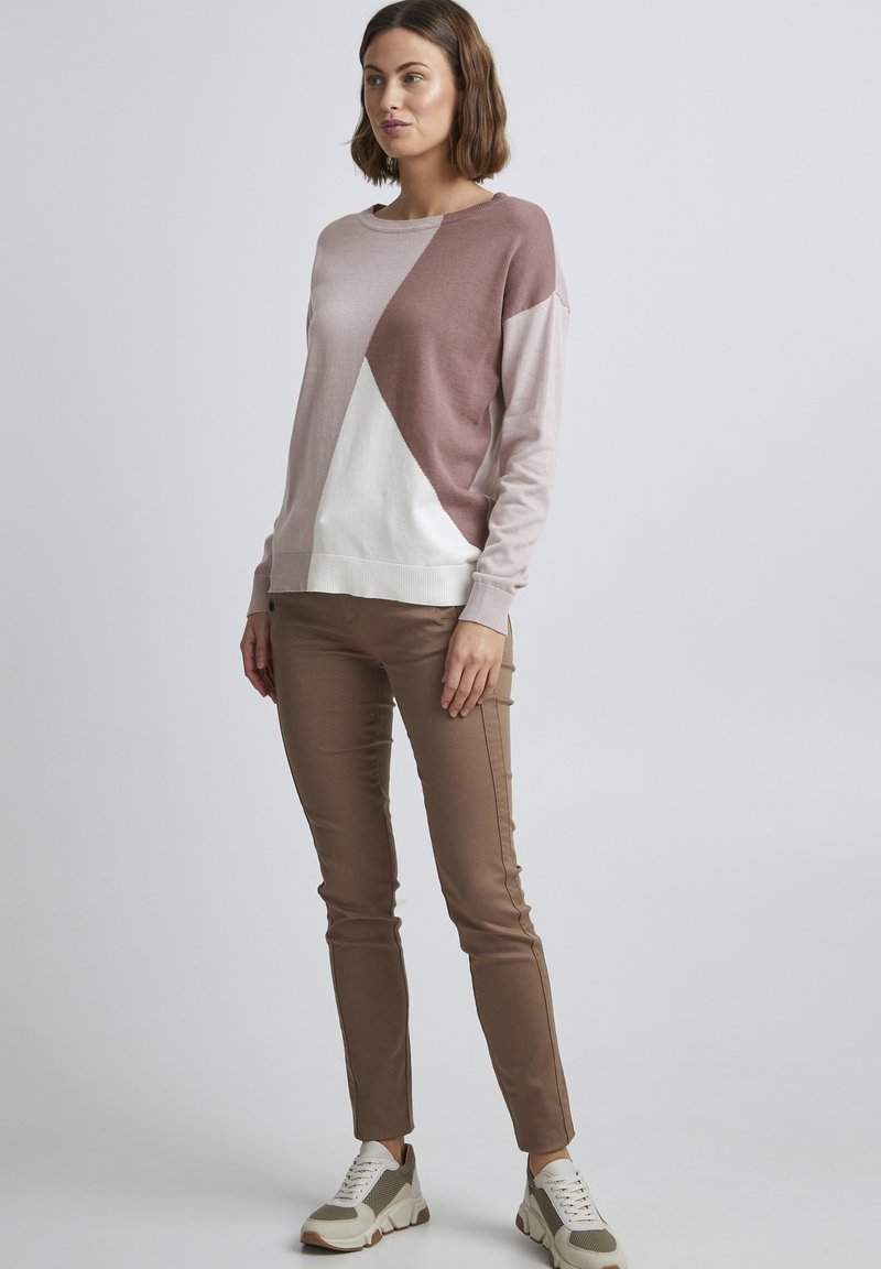 Damen Strickjacken | Fransa FREMBLOCK 1 PULLOVER Strickpullover grape shake mix/lila - IL03226 Damen Strickjacken | Fransa FREMBLOCK 1 PULLOVER Strickpullover grape shake mix/lila - IL03226