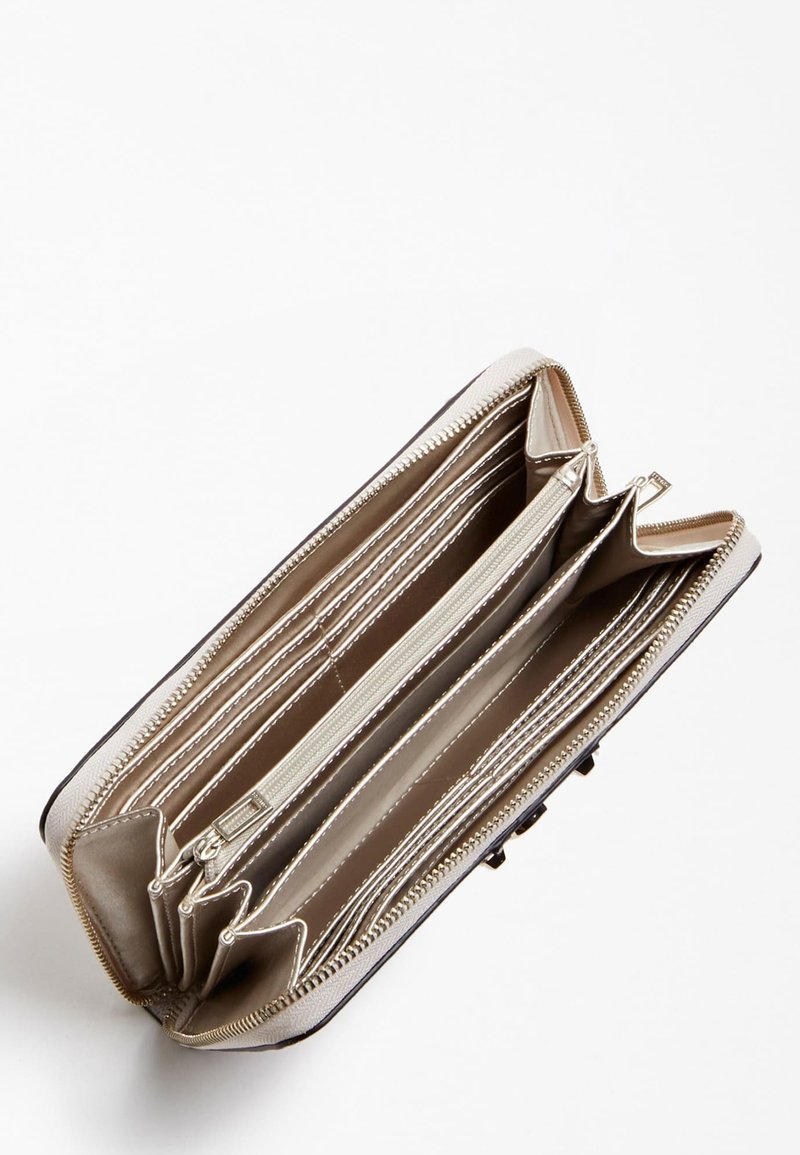 Guess GUESS PORTEMONNAIE LOGO CITY ALLOVER-PRINT Wallet creme