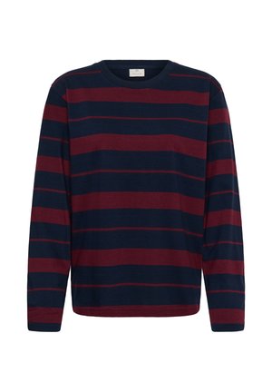 Kaffe, KAWINNY LONG SLEEVE - Top s dlhým rukávom - midnight marine red stripe