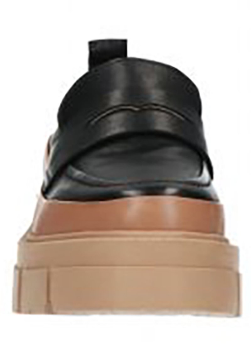 Damen Halbschuhe | sacha SCHWARZE LOAFER MIT BRAUNEN DETAILS Slipper schwarz - VB44355 Damen Halbschuhe | sacha SCHWARZE LOAFER MIT BRAUNEN DETAILS Slipper schwarz - VB44355