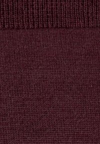 Viininpunainen neulottu kangas, jossa on hieno tekstuuri ja resorikäänne. Sileä viimeistely ja tasainen kuvio, ihanteellinen vaatteisiin tai asusteisiin.