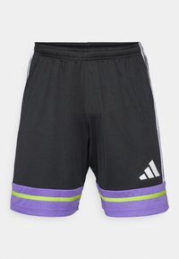 SQUADRA SHORTS - Sportske kratke hlače - black/purple rush/semi solar slime