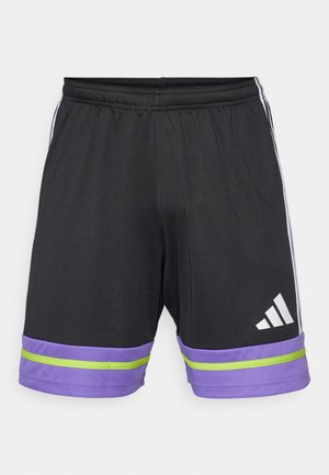 adidas Performance SQUADRA SHORTS - Sports shorts - black/purple rush/semi solar slime