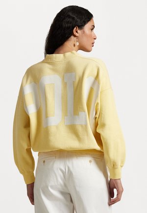 Polo Ralph Lauren VINTAGE FLEECE KNIT SWEATSHIRT - Sweatshirt - wicket yellow