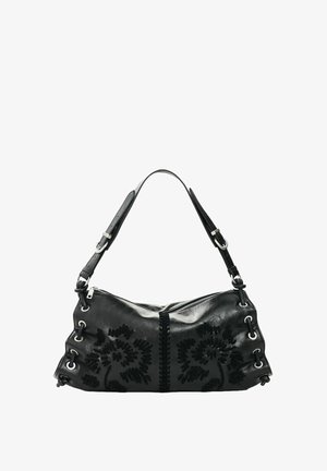 Desigual, MEDIUM EMBROIDERED BAG - Handtas - black