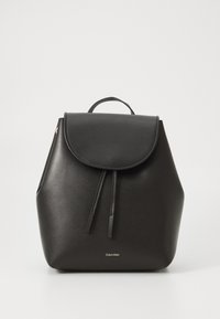 FOIL LOGO FLAP BACKPACK - Zaino - black/toasted coconut