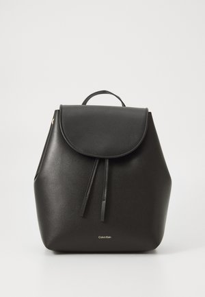 FOIL LOGO FLAP BACKPACK - Zaino - black/toasted coconut
