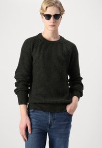Jack & Jones JJJONES CREW NECK - Džemperis - rosin/black
