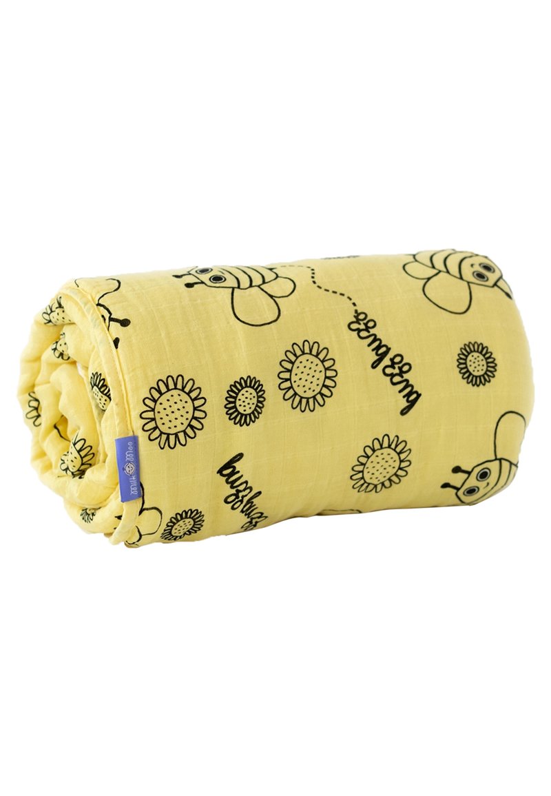 Milk and Moo Babydecke - yellow