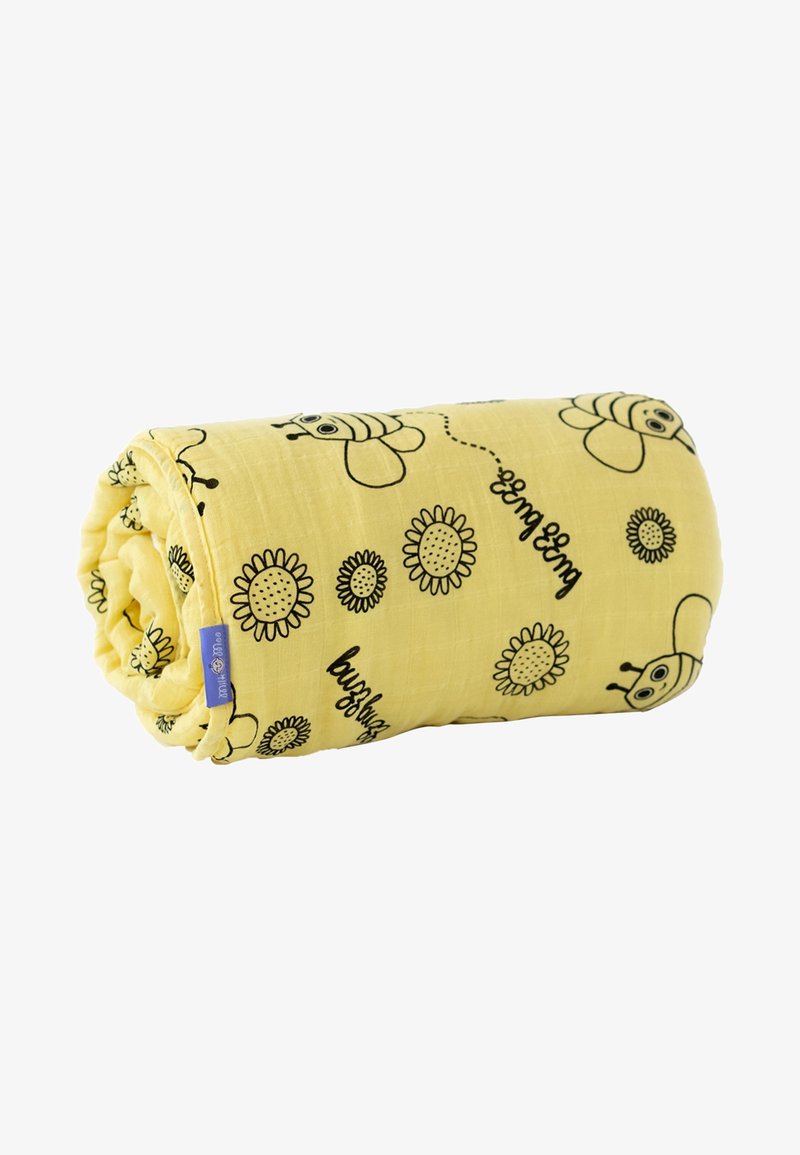 Milk and Moo Babydecke - yellow