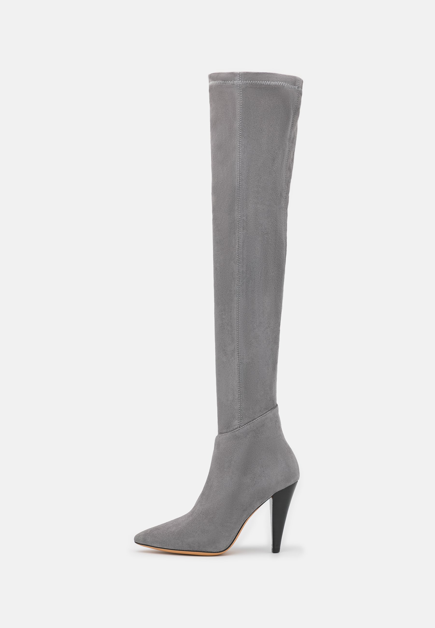 grey designer boots