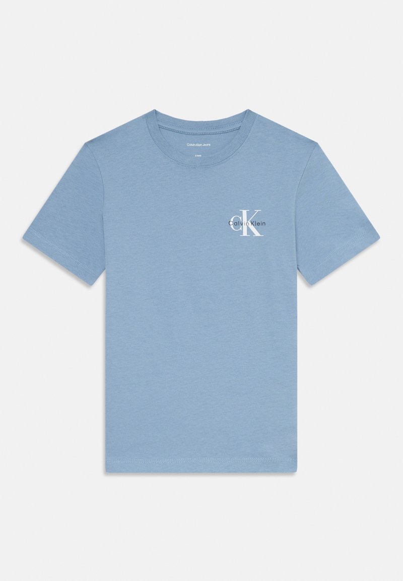 Calvin Klein Jeans CHEST MONOLOGO UNISEX - Apdrukāts T-krekls - faded denim