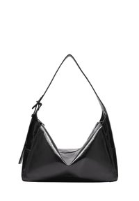 LOU HOBO GERÄUMIGE AUS IN CRINKLE OPTIK - Handtasche - schwarz