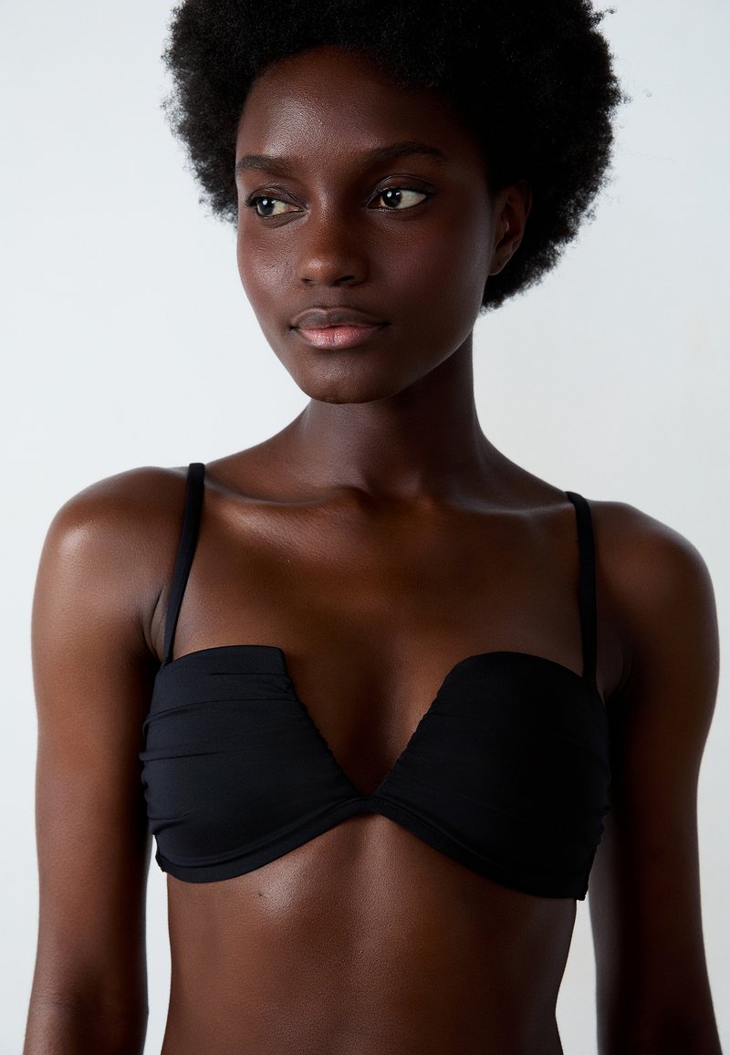 Haut De Bikini Sportif Noir Col Haut - Dos En X - JAG - Taille S - Neuf Avec étiquettes
